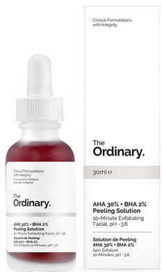The Ordinary - AHA 30% + BHA 2% Peeling Solution - Кислотний пілінг для обличчя - 30 ml (195606)