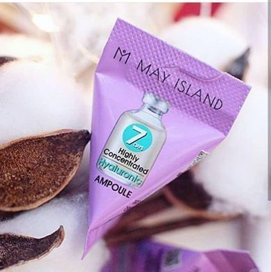 Зволожуюча ампула для обличчя з гіалуроновою кислотою May Island 7 Days Hyaluronic Ampoule (400891) 400891 - постачальник японських та корейських товарів для дому, здоров'я і краси Pikami