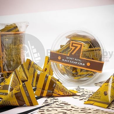 Цукровий скраб для обличчя May Island 7 Days Secret Royal Black Sugar Scrub, 5г (401201) 401201 - постачальник японських та корейських товарів для дому, здоров'я і краси Pikami