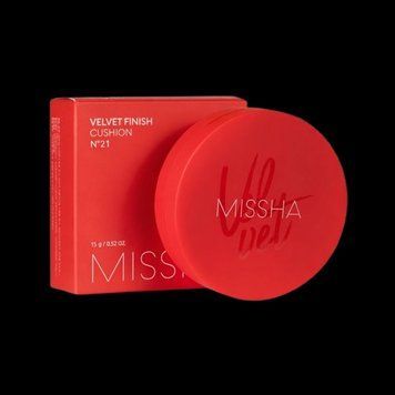 Тональний крем-кушон Missha Velvet Finish Cushion SPF50+ PA+++ 15 гр (452558) 452558 - постачальник японських та корейських товарів для дому, здоров'я і краси Pikami