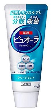 Зубна паста КАО "Pyuora Pure Oral" антибактеріальна для профілактики карієсу і гінгівіту 115 г (313478)