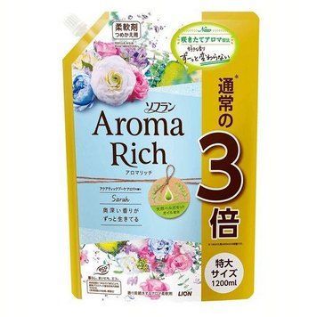 Кондиціонер для білизни з квітковим ароматом, LION Aroma Rich Sarah 1200 мл 292500 - постачальник японських та корейських товарів для дому, здоров'я і краси Pikami