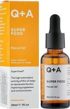 Мультивітамінна олія для обличчя Q+A Super Food Facial Oil 30 мл (477166) 477166 - постачальник японських та корейських товарів для дому, здоров'я і краси Pikami
