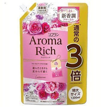 Кондиционер для белья Aroma Rich Catherine с натуральными ароматическими маслами, аромат цветов LION 1200 мл.353225 &ndash; поставщик японских и корейских товаров для дома, здоровья и красоты Pikami