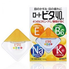 Японские капли для глаз витаминные ROHTO Vita 40a (12 мл)