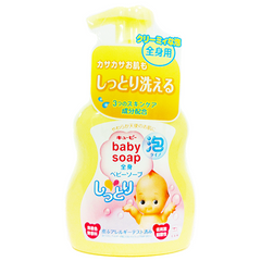 Детское молочное увлажняющее мыло-пенка для тела "Kewpie", (помпа 400ml)