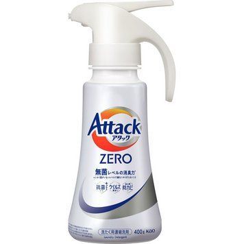 Рідкий засіб для прання Attack ZERO, КАО, спрей 400 г 435590 - постачальник японських та корейських товарів для дому, здоров'я і краси Pikami