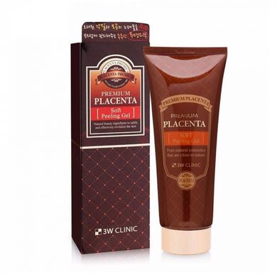 Піллінг-гель для обличчя "Premium Placenta Soft Peeling Gel", 180 мл 3W CLINIC