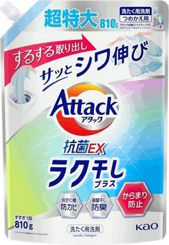 Гель для прання Attack Antibacterial EX Easy Drying Plus, запасний блок, 810 г (432629) 432629 - постачальник японських та корейських товарів для дому, здоров'я і краси Pikami