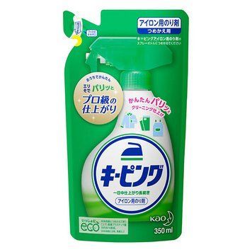 Засіб для прасування білизни, з підкрохмалюючим ефектом, Kao Keeping Iron Glue, 350 мл (732255) 732255 - постачальник японських та корейських товарів для дому, здоров'я і краси Pikami