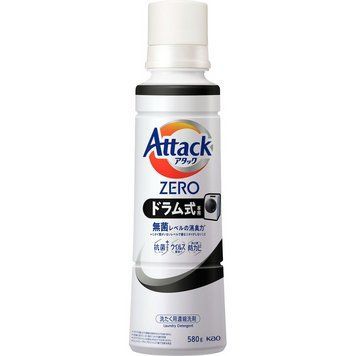 Рідкий засіб для прання барабанного типу Attack ZERO, КАО, 580 г 435606 - постачальник японських та корейських товарів для дому, здоров'я і краси Pikami