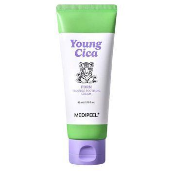 824315 Заспокійливий крем для обличчя MEDIPEEL Young Cica PDRN Trouble Soothing Cream, 80 мл 824315 - постачальник японських та корейських товарів для дому, здоров'я і краси Pikami