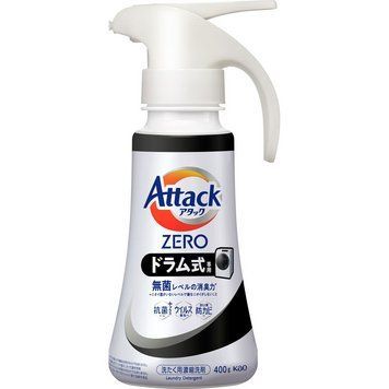 Рідкий засіб для прання барабанного типу Attack ZERO, КАО, спрей 400 г (435613) 435613 - постачальник японських та корейських товарів для дому, здоров'я і краси Pikami