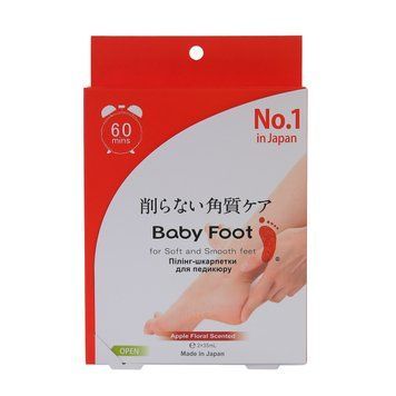 Пілінг-шкарпетки для педикюру, Baby Foot, 1 пара (691773) 691773 - постачальник японських та корейських товарів для дому, здоров'я і краси Pikami