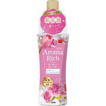 Кондиіонер для білизни з глибоким квітковим ароматом, Aroma Rich Layla, Lion, 480 мл (374169) 374169 - постачальник японських та корейських товарів для дому, здоров'я і краси Pikami