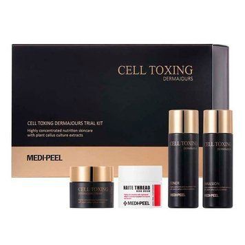 Набір мініатюр, що омолоджують, для обличчя та шиї Medi-Peel Cell Toxing Dermajours Trial Kit (346762) 346762 - постачальник японських та корейських товарів для дому, здоров'я і краси Pikami