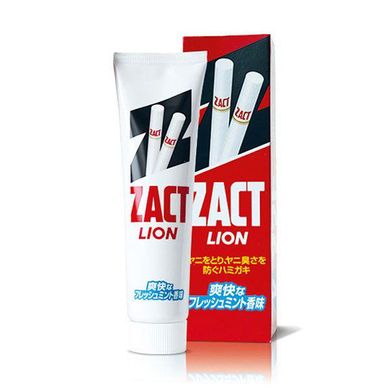 Зубна паста Lion «ZACT» для видалення нікотинового нальоту і усунення запаху тютюну 150 г (17189)