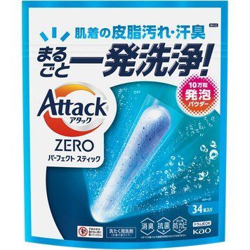 Пральний порошок у капсулах Attack ZERO, КАО, 34 шт (451484) 451484 - постачальник японських та корейських товарів для дому, здоров'я і краси Pikami