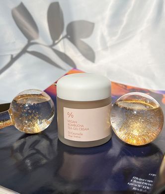 Веганський крем-гель з екстрактом комбучі Dr.Ceuracle Vegan Kombucha Tea Gel Cream,75 гр (615058) 615058 - постачальник японських та корейських товарів для дому, здоров'я і краси Pikami