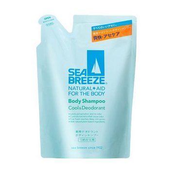 Шампунь для тіла "Sea Breeze" з охолоджуючим та дезодоруючим ефектом, рефіл ,Shiseido 400 мл (887460) 887460 - постачальник японських та корейських товарів для дому, здоров'я і краси Pikami
