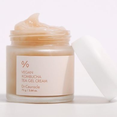 Веганський крем-гель з екстрактом комбучі Dr.Ceuracle Vegan Kombucha Tea Gel Cream,75 гр (615058) 615058 - постачальник японських та корейських товарів для дому, здоров'я і краси Pikami