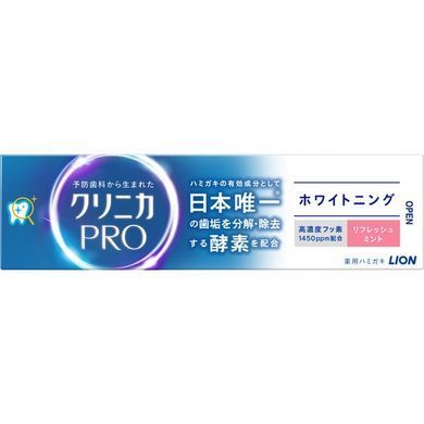 Отбеливающая зубная паста Lion Clinica PRO Refresh Mint 95 г (339106)339106 &ndash; поставщик японских и корейских товаров для дома, здоровья и красоты Pikami