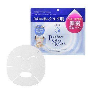 Шовкова маска для обличчя SHISEIDO "Senka", упаковка: 28 шт. (455225) 455225 - постачальник японських та корейських товарів для дому, здоров'я і краси Pikami