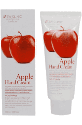 3W CLINIC APPLE HAND CREAM Крем для рук Яблоко Гладкость и блеск, 100 мл,(575431)