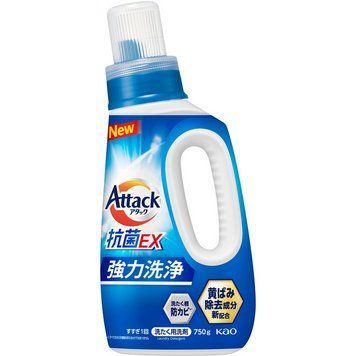 Рідкий антибактеріальний засіб для прання Attack Antibacterial EX, КАО, 750 г 451149 - постачальник японських та корейських товарів для дому, здоров'я і краси Pikami