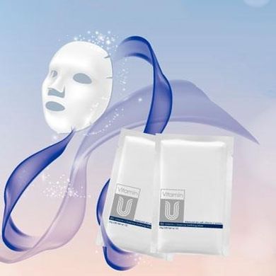 Відновлююча тканинна маска з вітаміном U CU SKIN Vitamin U Essence Soothing Mask 25 гр (220714) 220714 - постачальник японських та корейських товарів для дому, здоров'я і краси Pikami