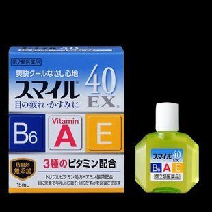 Краплі для очей Smile 40EX 15 мл (393573) 393573 - постачальник японських та корейських товарів для дому, здоров'я і краси Pikami