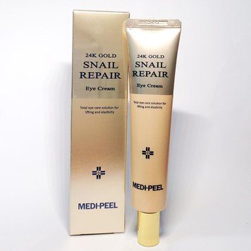Крем для повік із золотом та муцином равлика Medi-Peel 24K Gold Snail Repair Eye Cream, 40 мл (340548)340548 &ndash; поставщик японских и корейских товаров для дома, здоровья и красоты Pikami