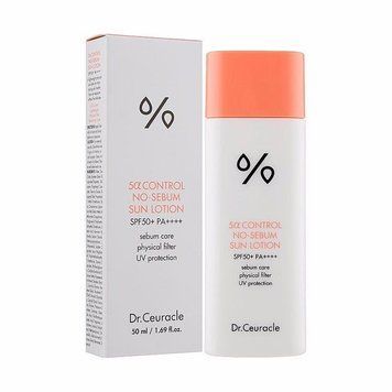 Матувальний сонцезахисний лосьйон для обличчя Dr.Ceuracle 5&alpha; Control No Sebum Sun Lotion (614860) 614860 - постачальник японських та корейських товарів для дому, здоров'я і краси Pikami
