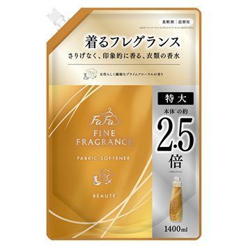Кондиціонер ополіскувач для білизни FaFa Fine Fragrance Beaut&eacute; з антистатичним ефектом, 1400 мл (672700) 672700 - постачальник японських та корейських товарів для дому, здоров'я і краси Pikami