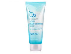 Киснева пінка для обличчя FarmStay O2 Aqua Premium Cleansing Foam, 100мл (775120)