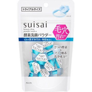 Пудра для вмивання Suisai Beauty Clear Powder Wash N Trial, Kanebo, 0,4 г &times; 15 шт (823910) 823910 - постачальник японських та корейських товарів для дому, здоров'я і краси Pikami