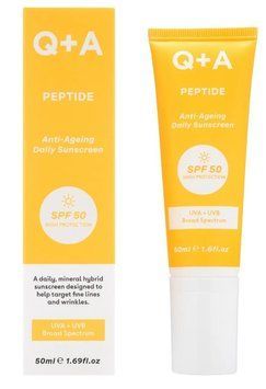 Антивіковий сонцезахисний крем для обличчя Q+A Peptide Anti-Ageing Daily Sunscreen, 50мл (267842) 267842 - постачальник японських та корейських товарів для дому, здоров'я і краси Pikami