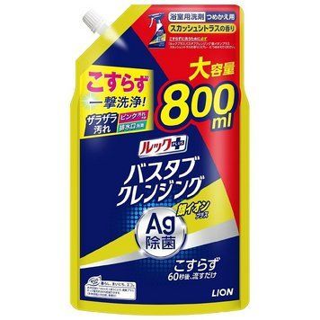 Засіб для чищення ванної кімнати Look Plus Silver Ion Plus Squash Citrus Refill Large 800 мл (367482) 367482 - постачальник японських та корейських товарів для дому, здоров'я і краси Pikami