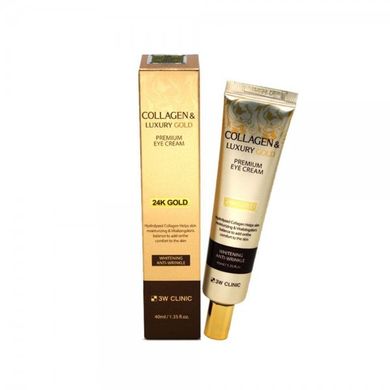 3W CLINIC Collagen & Luxury Gold Premium Eye Cream, Крем для очей, 40 мл (620063)