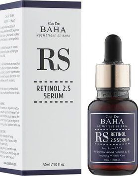 Сироватка, що омолоджує, з ретинолом CosDeBaha 2.5 Retinol Serum with Vitamin E (RS), 30ml (311677)311677 &ndash; поставщик японских и корейских товаров для дома, здоровья и красоты Pikami
