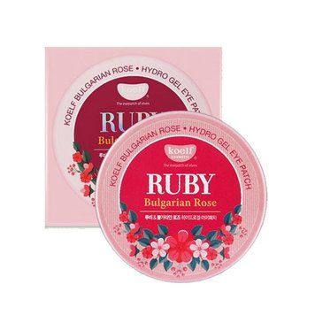 Гідрогелеві патчі для очей з рубіном KOELF Ruby & Bulgarian Rose Eye Patch 802605 - постачальник японських та корейських товарів для дому, здоров'я і краси Pikami
