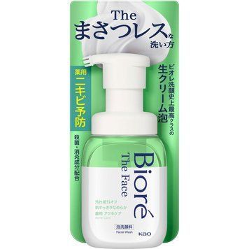 Kao Biore The Face Foam Acne Care Пінка для вмивання антибактеріальна проти акне з ароматом свіжих трав 200 408396 - постачальник японських та корейських товарів для дому, здоров'я і краси Pikami