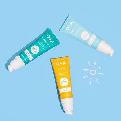 Зволожуючий сонцезахисний крем для обличчя Q+A Squalane Hydrating Daily Sunscreen 50 мл (267859) 267859 - постачальник японських та корейських товарів для дому, здоров'я і краси Pikami