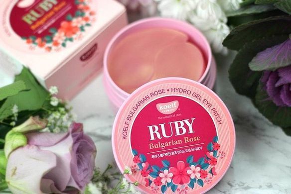 Гидрогелевые патчи для глаз с рубином KOELF Ruby & Bulgarian Rose Eye Patch (802605)802605 &ndash; поставщик японских и корейских товаров для дома, здоровья и красоты Pikami