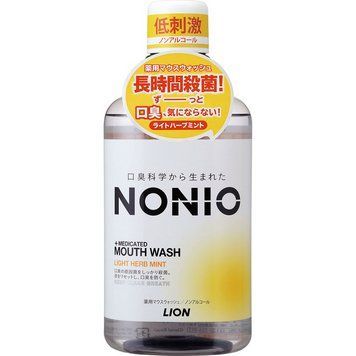 Освіжаючий ополіскувач для ротової порожнини LION "Nonio", легка трав'яна м'ята, 600 мл. (259398) 259398 - постачальник японських та корейських товарів для дому, здоров'я і краси Pikami