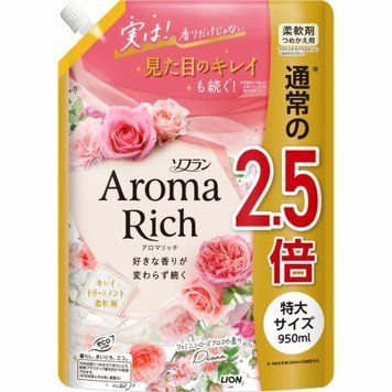 Кондиционер для белья Soflan Aroma Rich Diana с натуральными ароматическими маслами 950 мл (353232)353232 &ndash; поставщик японских и корейских товаров для дома, здоровья и красоты Pikami