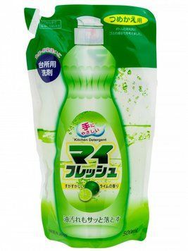 Рідина для миття посуду Rocket Soap Fresh, аромат свіжий лайм, запасний блок, 500 мл (090010) 090010 - постачальник японських та корейських товарів для дому, здоров'я і краси Pikami