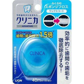 Зубна нитка Clinica Sponge Floss, 40 м. (207825) 207825 - постачальник японських та корейських товарів для дому, здоров'я і краси Pikami
