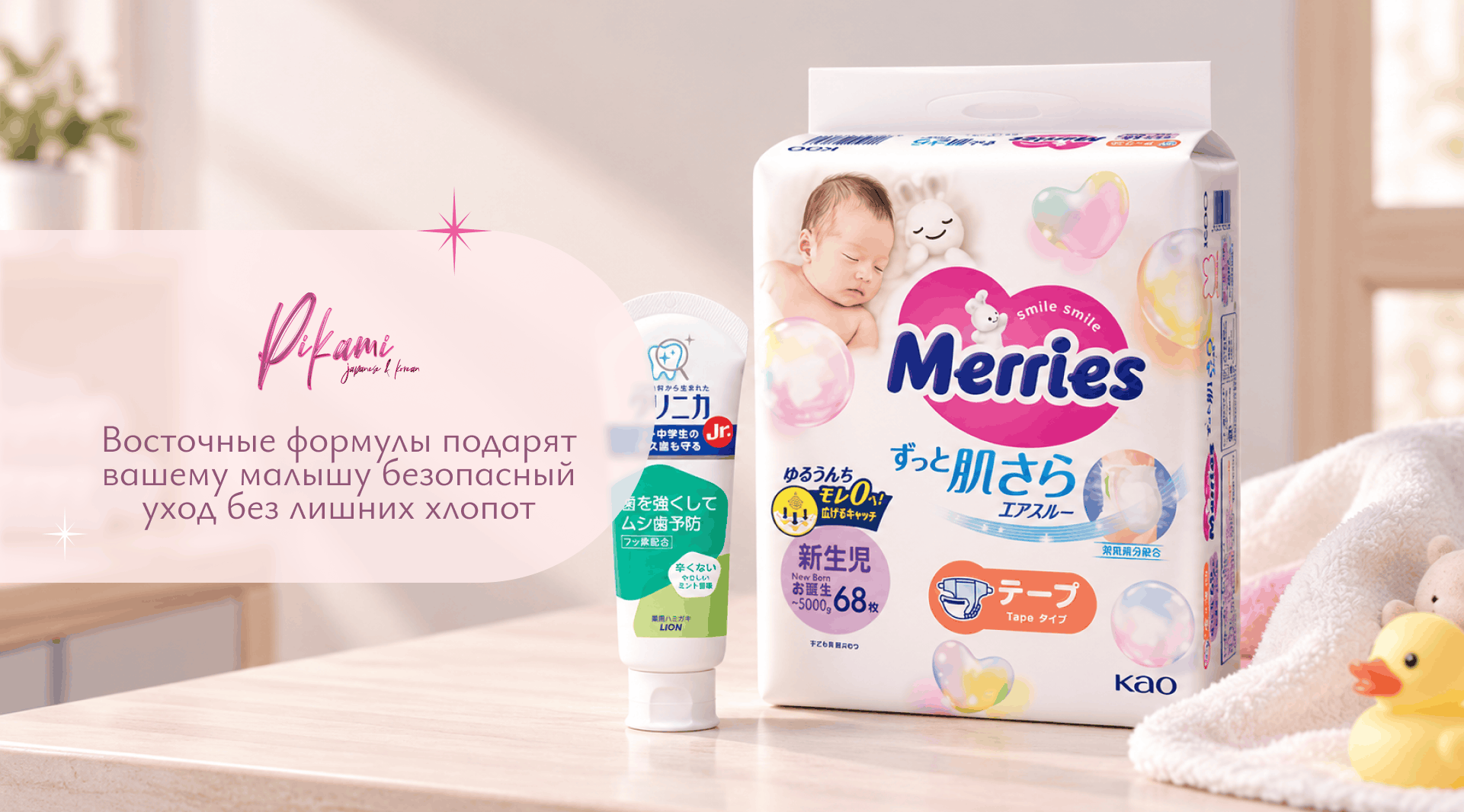 детские средства гигиены Япония